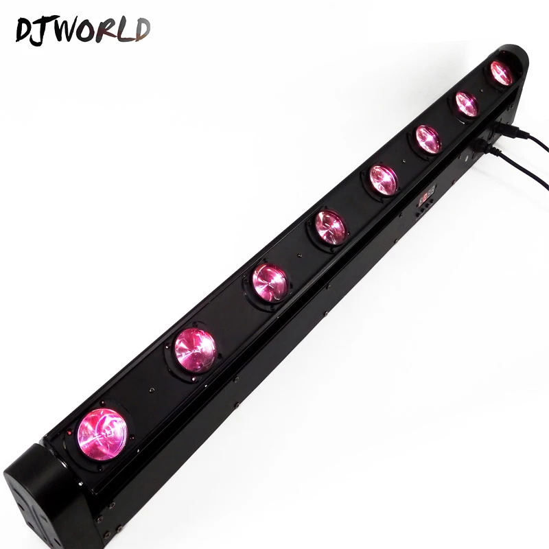 Светодиодный луч 8X12W RGBW 4в1 LED-бар движущийся головной свет с 10/38 DMX Луч Dj хороший