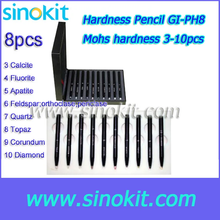 

Cheaper Gemological Hardness Pencil Mohs hardness 3-10 - GI-PH8