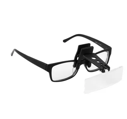 

Precise Magnifier Folding Eyeglasses Clip On Flip Loupe Magnifying Glass Hands Free Precise Magnifier Creative Design Handsfree