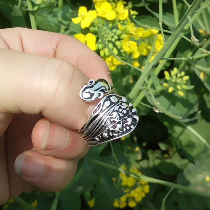 Утренняя Слава цветок Gorham Винтажное кольцо в виде ложки с бабочкой античное