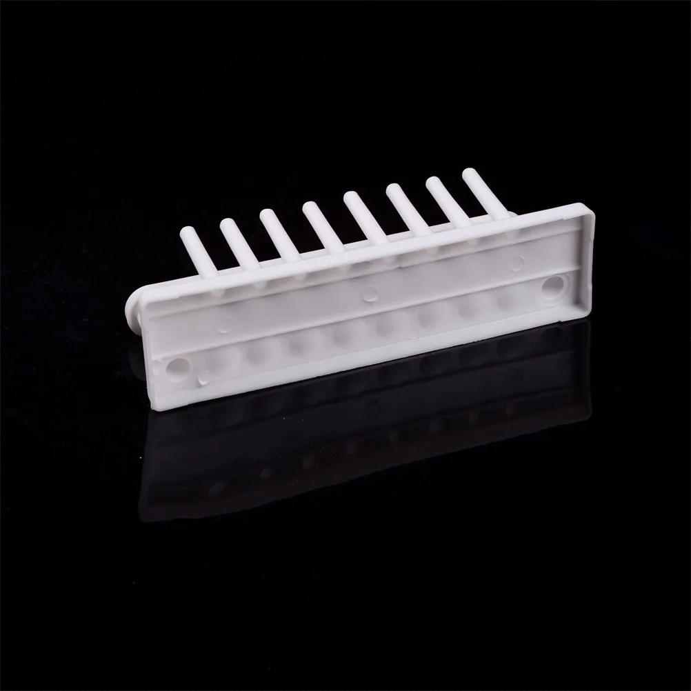 

White Plastic Laboratory Test Tube Rack Lab Test Tubing Racks For Centrifuge Tubes 8 Positions