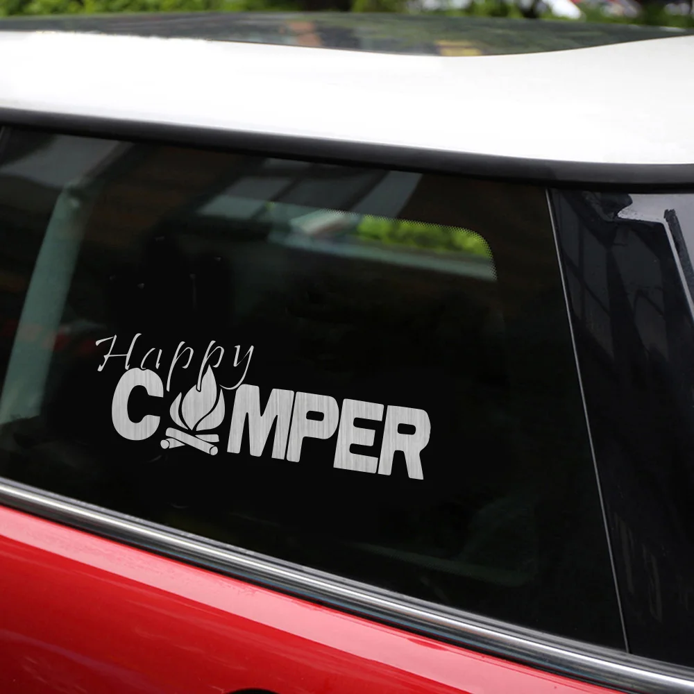 20*6 9 см Новый Стиль Dazzle Happy Camper Авто Стайлинг наклейки Виниловая Наклейка