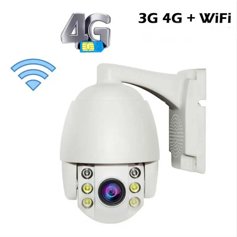 4G PTZ камера 5X зум HD 1080 P Водонепроницаемая ip-камера безопасности 360 ° вид ONVIF CCTV система видеонаблюдения полноцветная Ночная