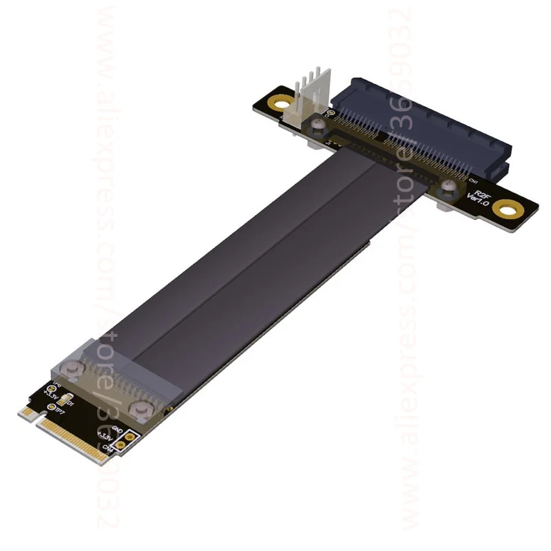 Riser PCIe x4 3 0 PCI E 4x к M.2 NGFF NVMe M Key 2280 Card Gen3.0 кабель M2 Express удлинитель 32G/bps|Компьютерные