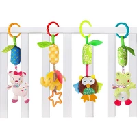 infant baby cotton rattle hand bell toy animals plush development gifts toys mobile baby bed chimes rattles bell 40 off