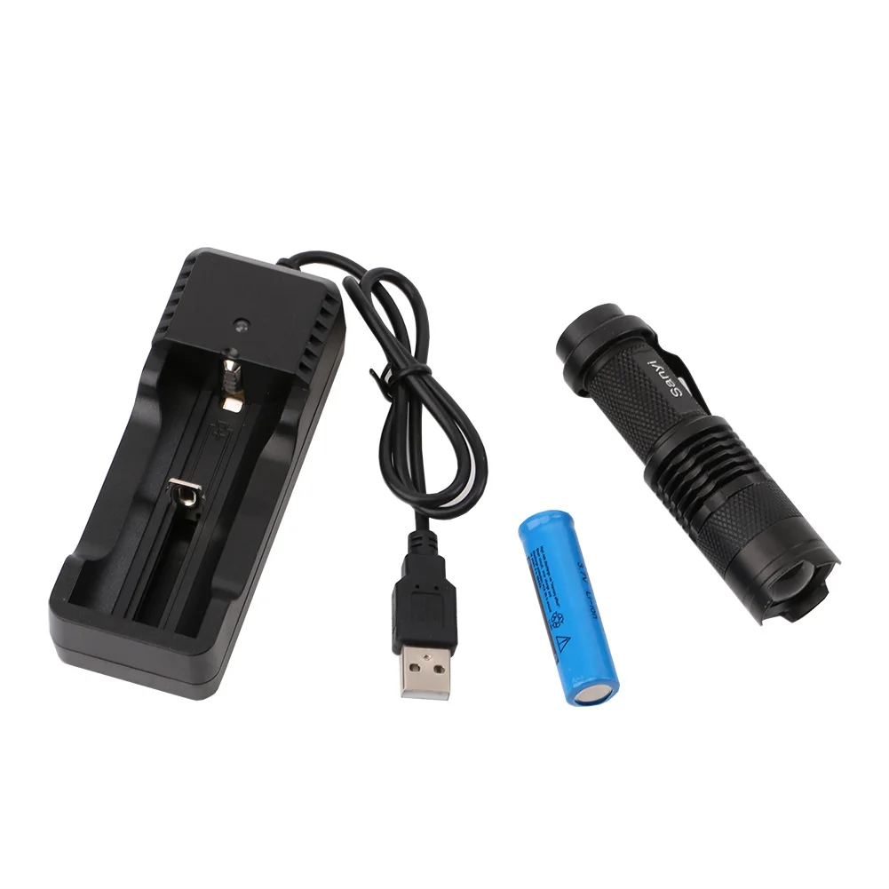 Водонепроницаемый 3 режима Мини светодиодный фонарик 2000lm регулируемый фокус