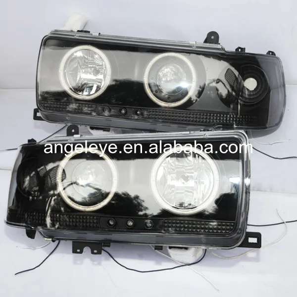 Фары ангельские глазки для Toyota Land cruiser LC80 FJ80 Prado 1990 1997 4500 гг.|angel eyes headlight|headlight angel