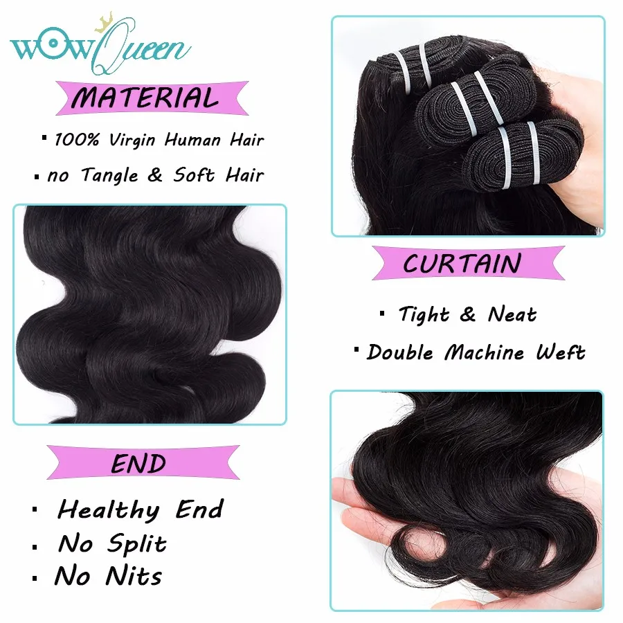 7А Монгольские Виргинские Волосы Объемной Волны 3 Шт. Реми Переплетения