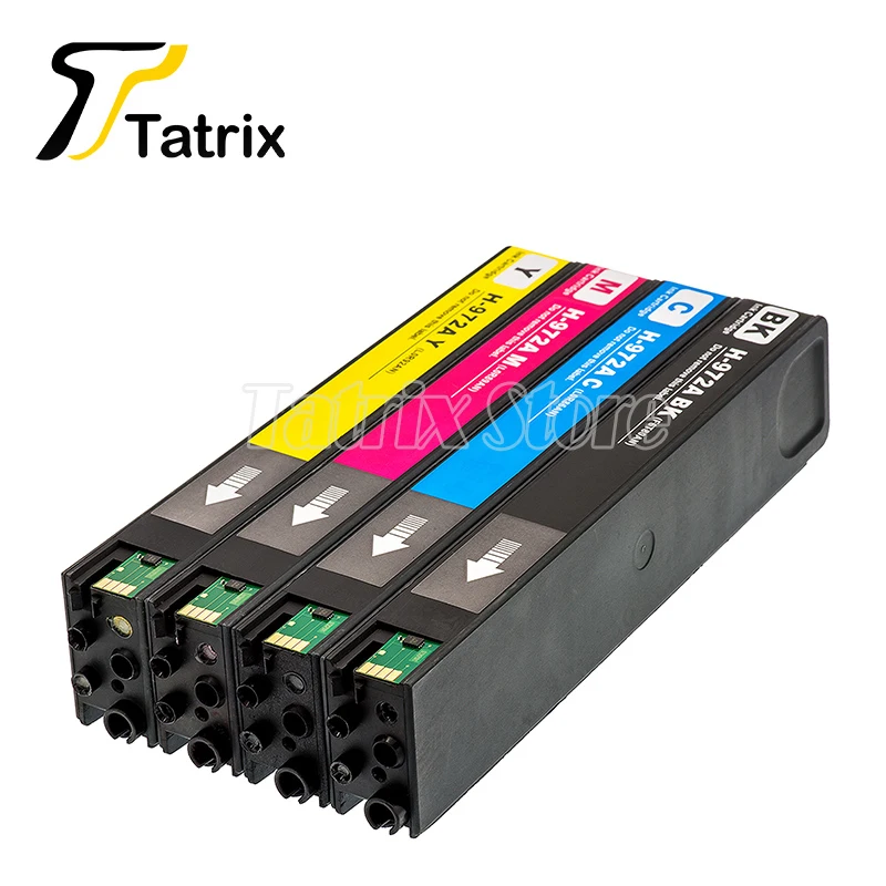 Tatrix 4 цвета для HP972A HP972 972 972A чернильный картридж PageWide Pro 477dw 577dw 452dw 477dn 452dn 577z 552dw P55250dw