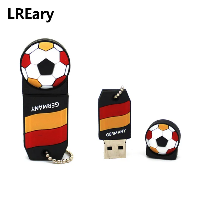 Мультфильм Футбол 32 ГБ 16 8 футбольный Значок Команды usb флэш накопитель флеш 4 2 0