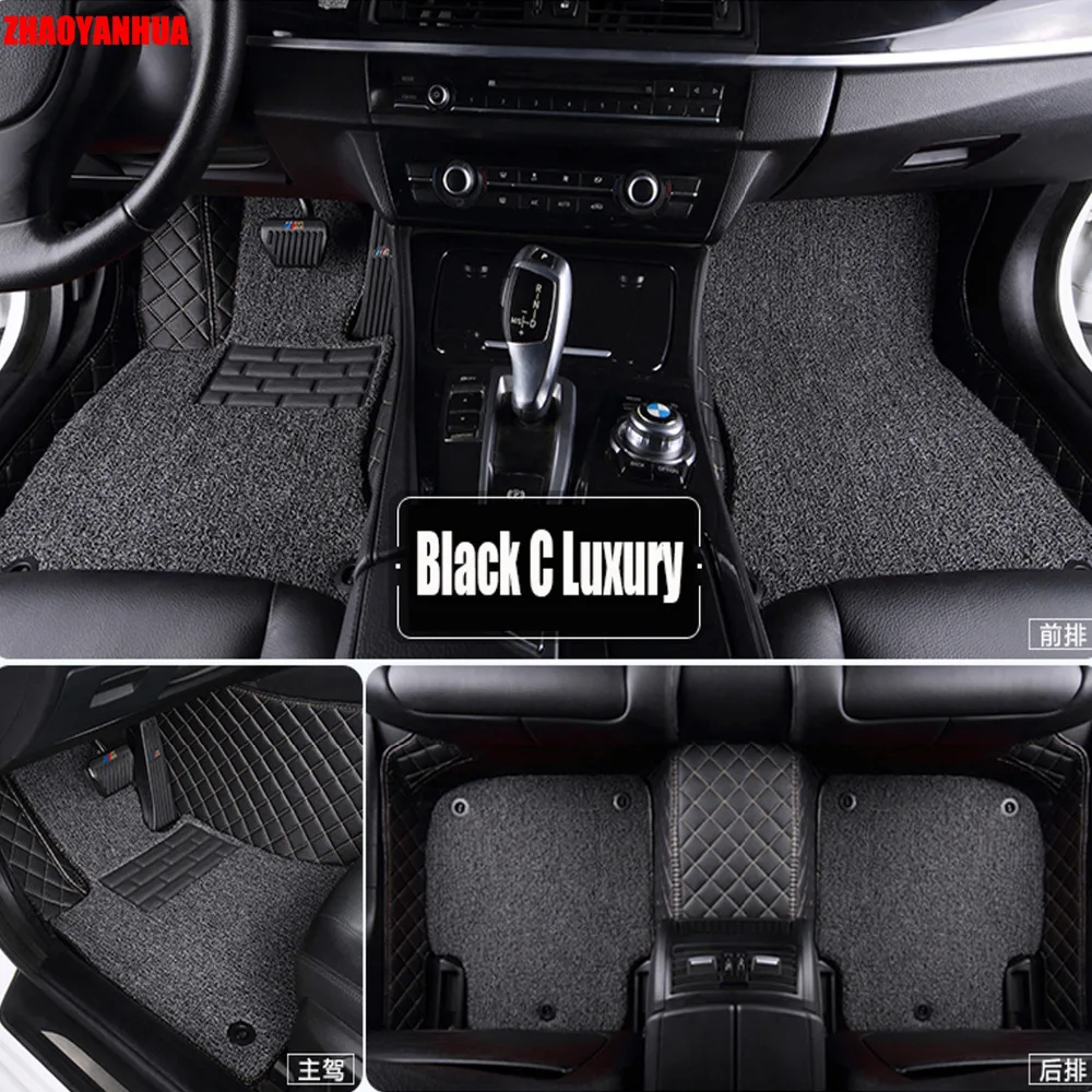 

ZHAOYANHUA Car floor mats for BMW 7 series E65 E66 730Li 735Li 740Li 745Li 750Li 760Li 730i 735i 740i 745i 740d 6D carpet liners