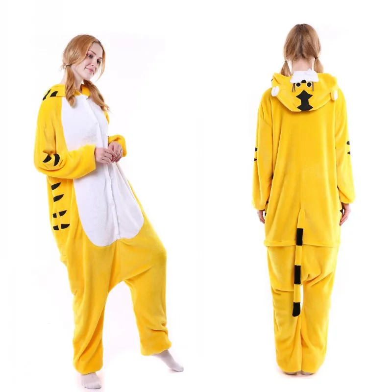 Фланель Onesie Женщины унисекс для взрослых Kigurumi пижамы животных костюмы