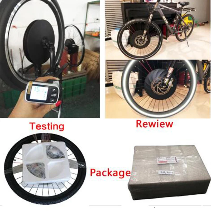 

Imortor all in one Ebike Covnersion Kit 36V 24" 26" 700C Front Motor Wheel Aluminum Electric Bike Wheel Bike E Bike with Battery