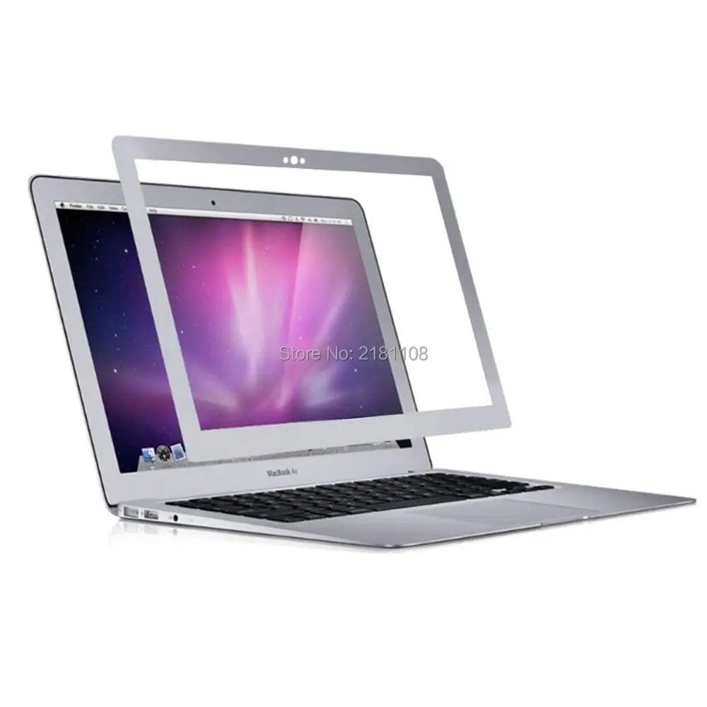 Защита для ЖК экрана без пузырьков с серебристой рамкой Apple Macbook Air 13 3 дюйма A1369