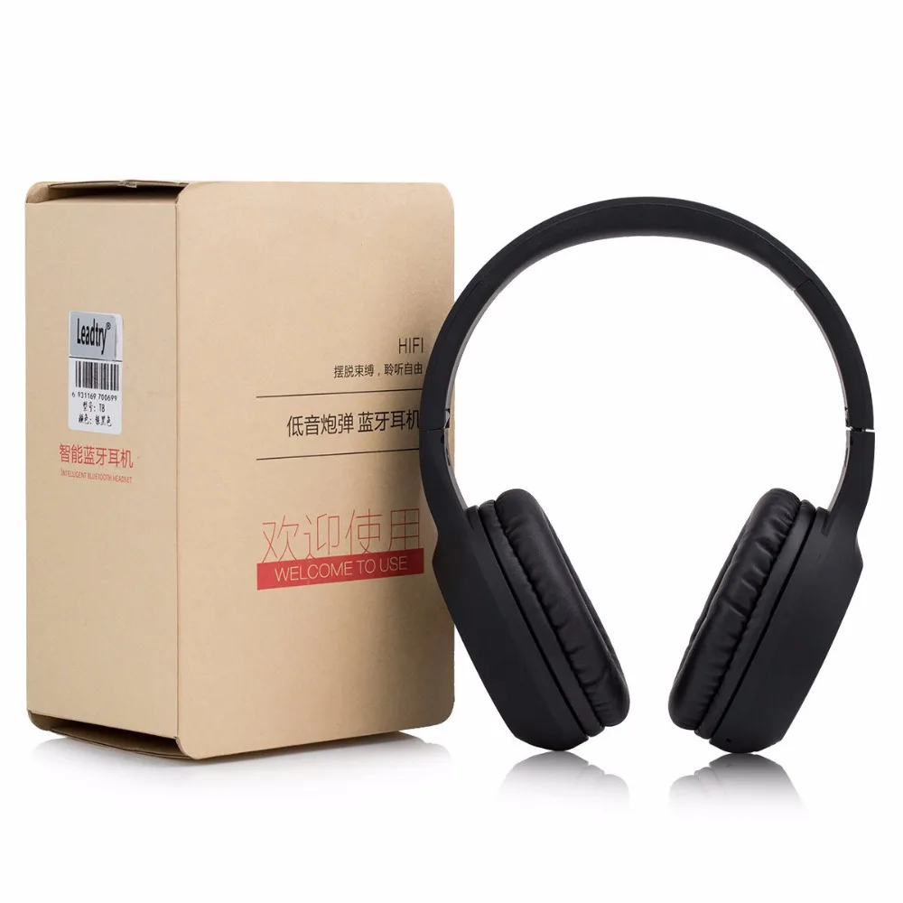 Bluetooth наушники LeadTry с усиленными басами HIFI шумоподавлением беспроводная и