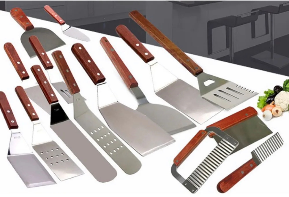 Прямоугольная головка из нержавеющей стали 304 удлиненные ложки для