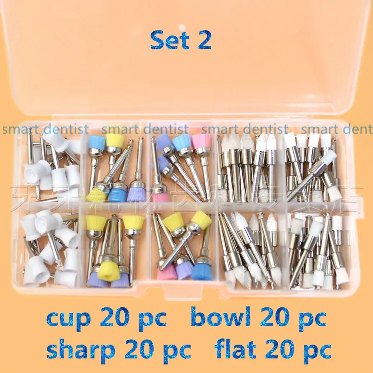 80 шт. набор инструментов для стоматолога полировальная щетка полировщик