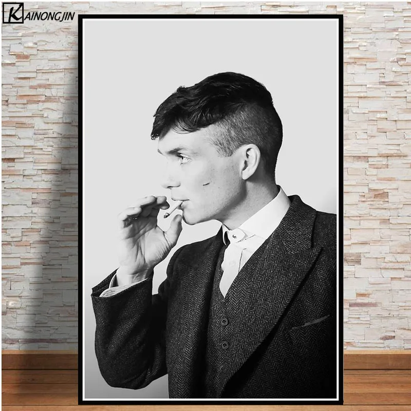 010 Peaky Blinders плакат Cillian Murphy ТВ-шоу киноактер плакаты и принты Холст Живопись стены Искусство картина для комнаты домашний декор - Цвет: 010