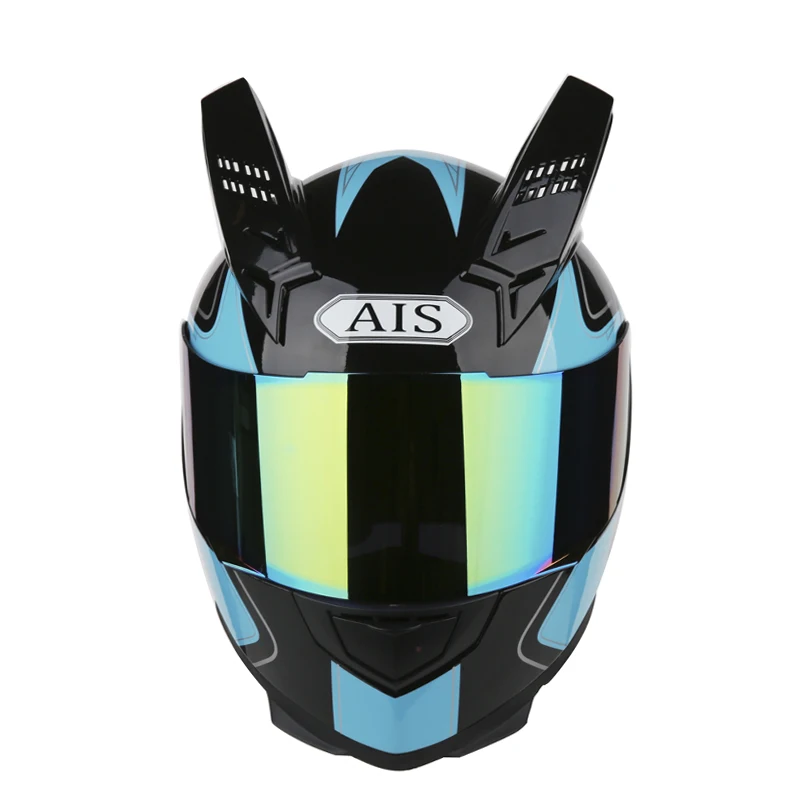 AIS полный уход за кожей лица moto rcycle шлем мужские и женские гоночный moto шлемы moto rcycle шлем - Цвет: b18