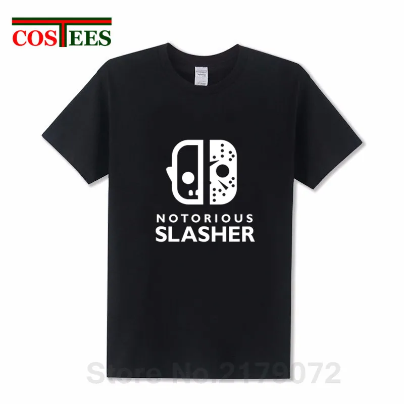 Notorious Slasher Jason Voorhees T shirts VS Freddy T-shirt Halloween Harajuku Texas chainsaw Tees Massacre Machine tshirt | Мужская