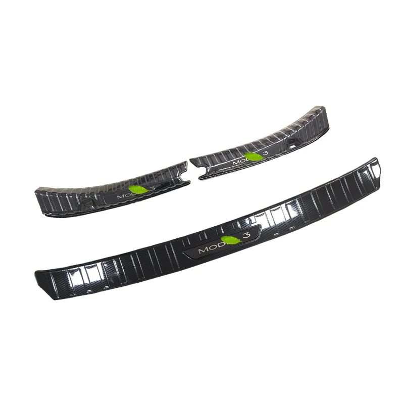 Karcng протектор из нержавеющей стали для интерьера заднего багажника наклейка