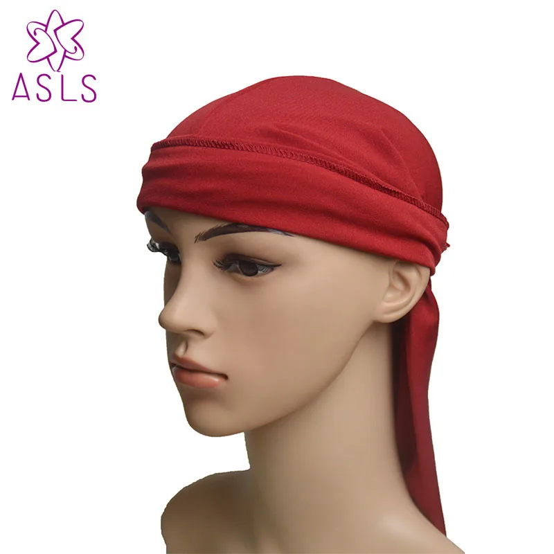 Горячая Распродажа; Новинка; Модная элегантная спандекс короля Durag Байкер головка Обёрточная бумага Тюбетейка бандану ДУ тряпка для мужчин