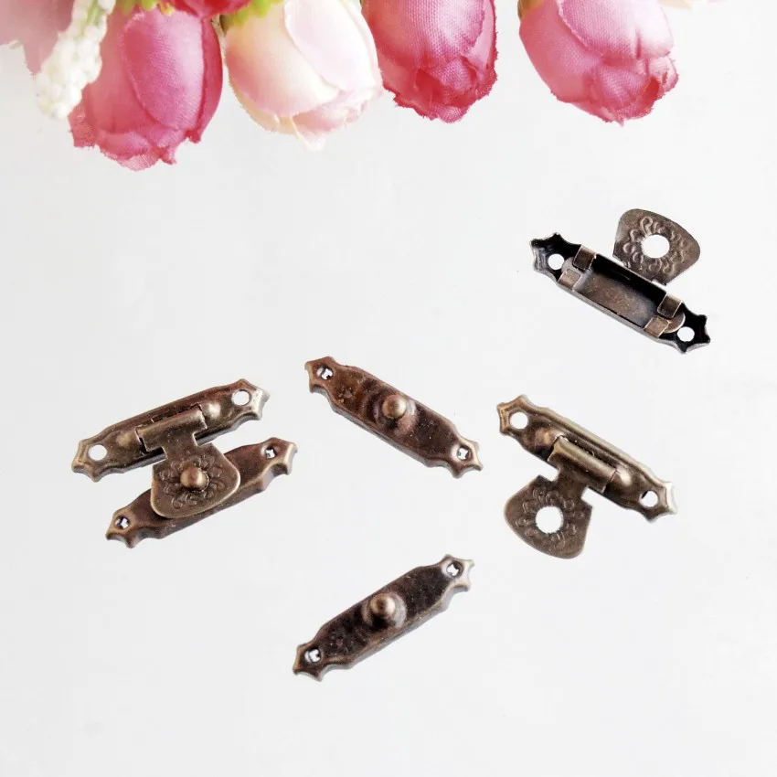 Бесплатная доставка 20 комплектов металлический крюк Коробка защелки сумка с