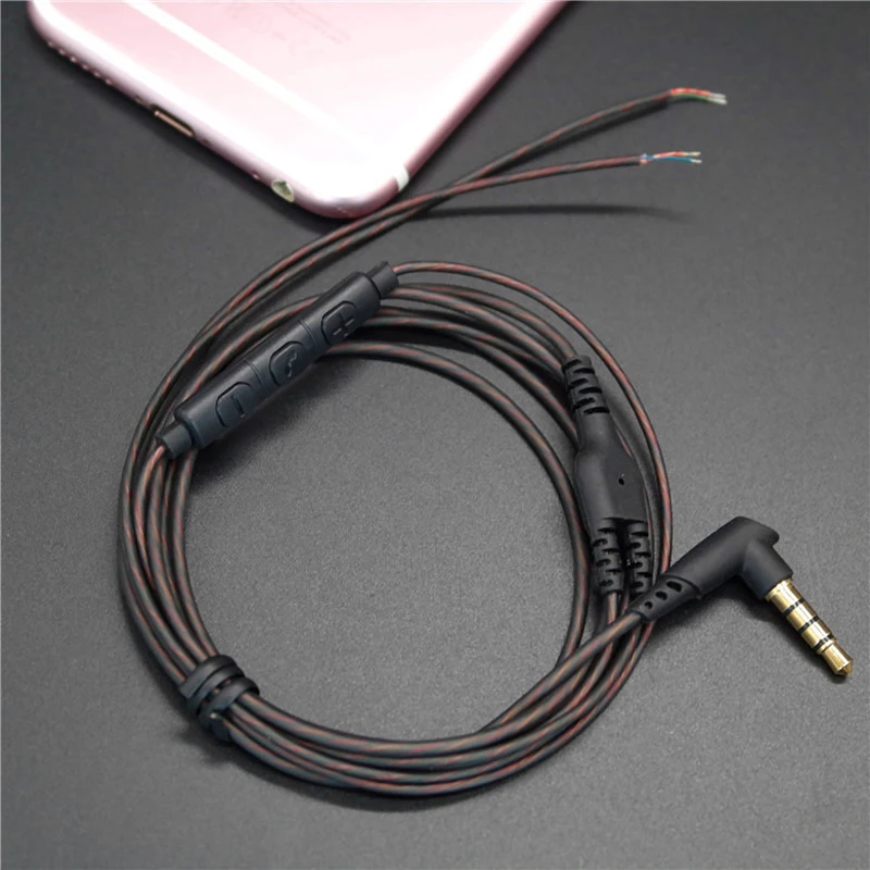 Аудиокабель JINSERTA 3 5 мм для наушников с микрофоном 128 см|diy earphone cable|earphone cable diyearphone |