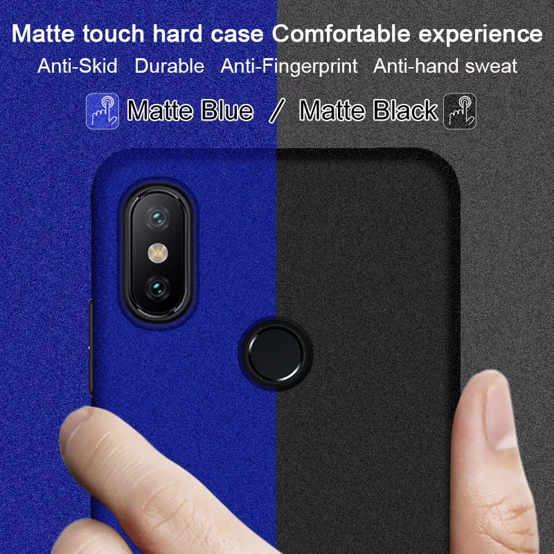 IMAK Для Xiaomi Mi 6X ковбойский корпус матовый ПК Жесткий чехол с кольцом который можно