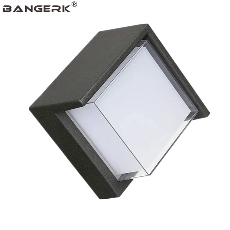 Outdoor Modern LED Wall Lamp Simple Aluminium Porch Lights Fixtures Waterproof Sconce Light Garden Balcony Decor Lighting | Лампы и