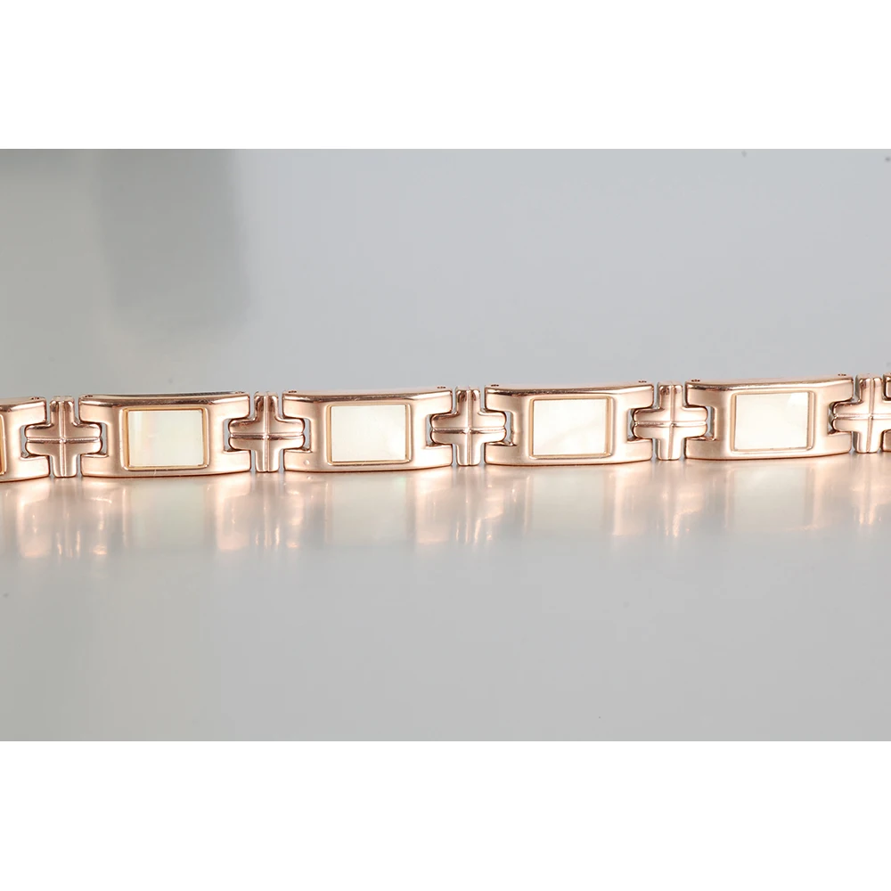 Wollet женский магнитный браслет из нержавеющей стали ювелирный цвета розового