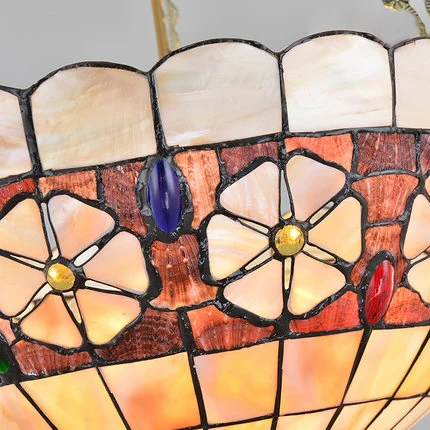 Современный пасторальный подвесной светильник в виде ракушки стиле барокко