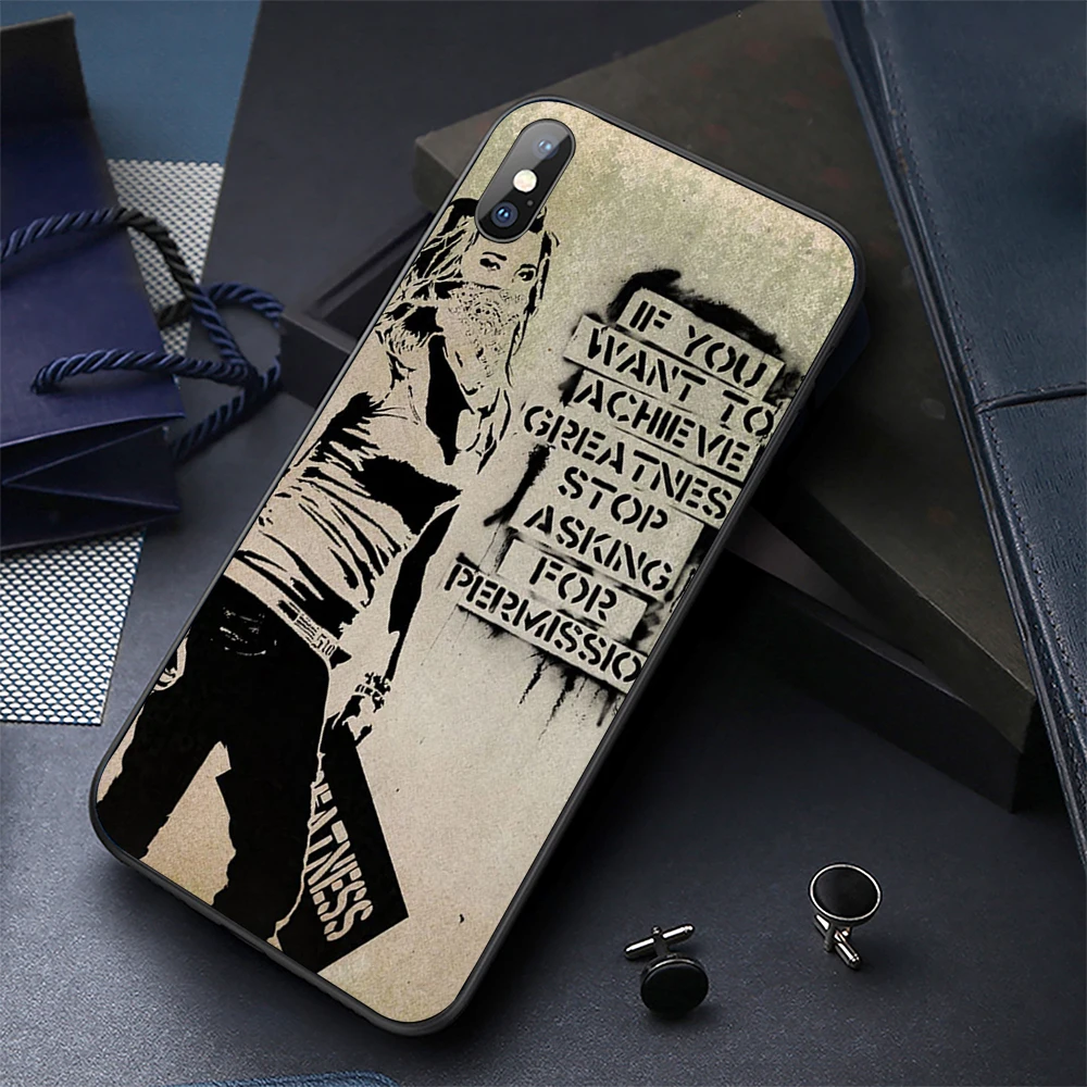 Black Soft TPU Case Pattern Back Phone Cover for iphone xr case Telefon Shell iPhone 8 Plus xs max Cases |