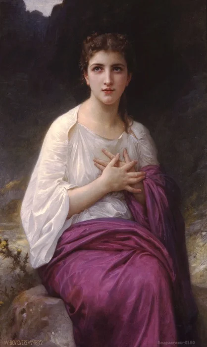 Рисунок картины на холсте постер Вильям Адольфа Bouguereau настенная для домашнего