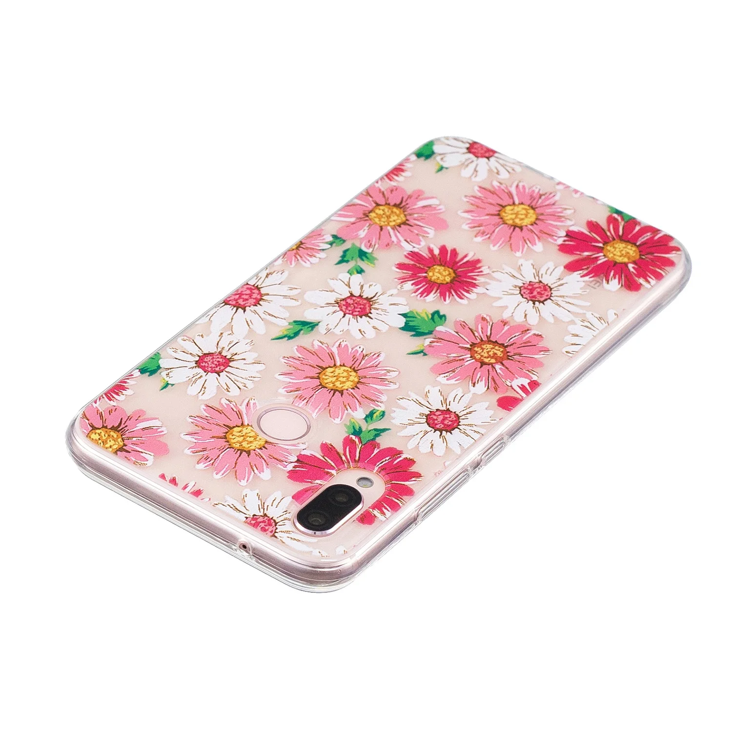 Чехол с цветочным рисунком фламинго для huawei p20 lite мягкий силиконовый чехол из ТПУ