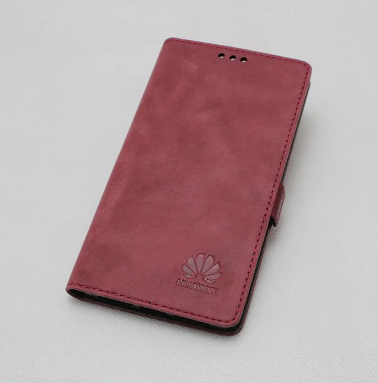 Роскошный чехол из натуральной кожи для huawei Honor 10 Lite, откидной чехол, чехол для huawei Honor 9i, чехол - Цвет: red wine