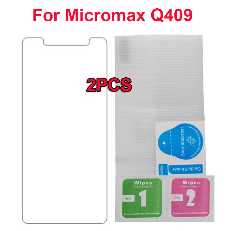 Закаленное стекло для Micromax Q409 защита экрана 9H 2.5D Взрывозащищенная прозрачная