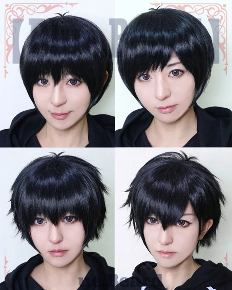 Высококачественный парик Osomatsu Matsuno для косплея короткий черный термостойкий