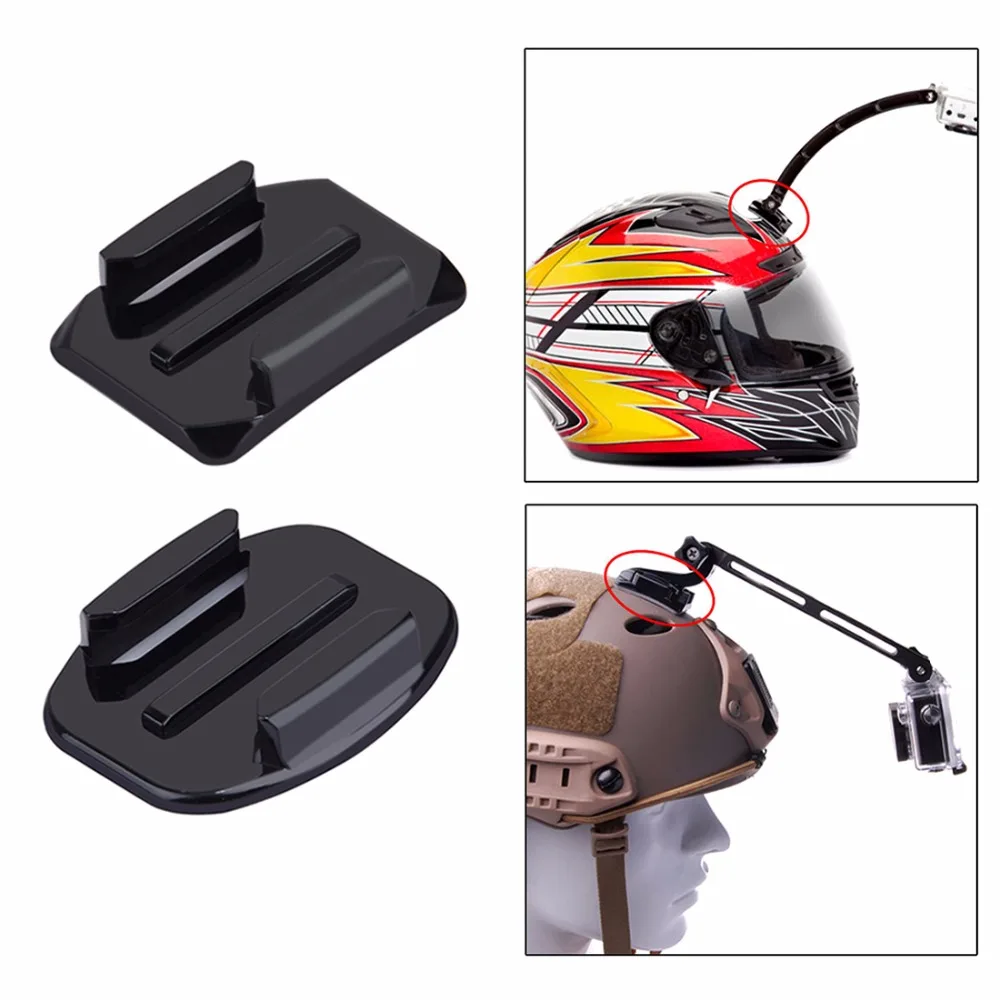 Для Go Pro Аксессуары 2 изогнутые поверхностные крепления + плоские 4 3M наклейки для