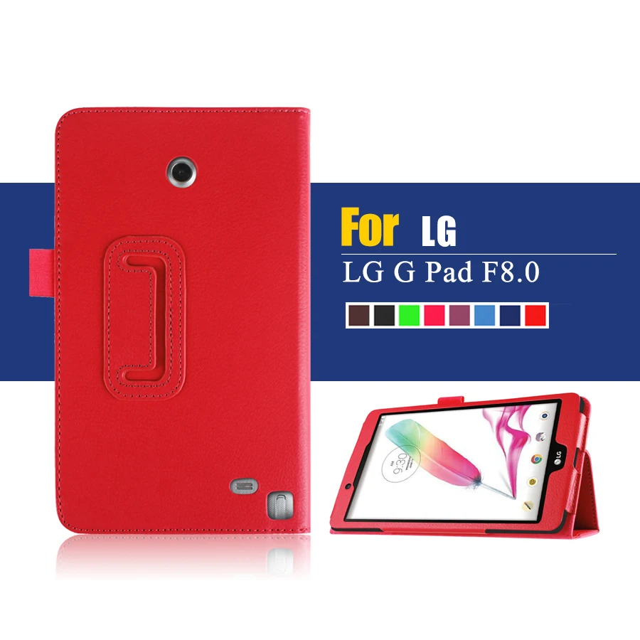 Чехол для планшета LG G Pad F 8 0 дюйма V495 V496 из искусственной кожи с откидной крышкой и