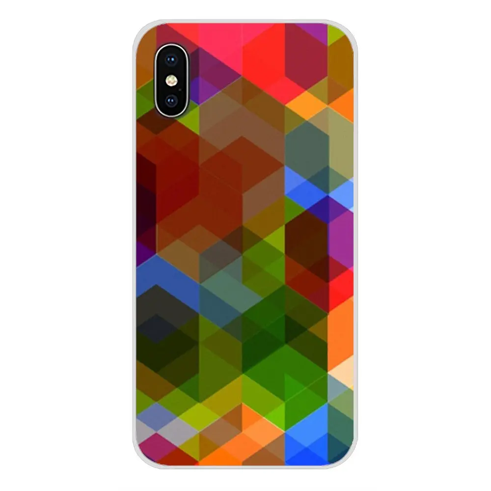 Силиконовый чехол для телефона с треугольным градиентом ярких цветов Huawei P Smart Mate