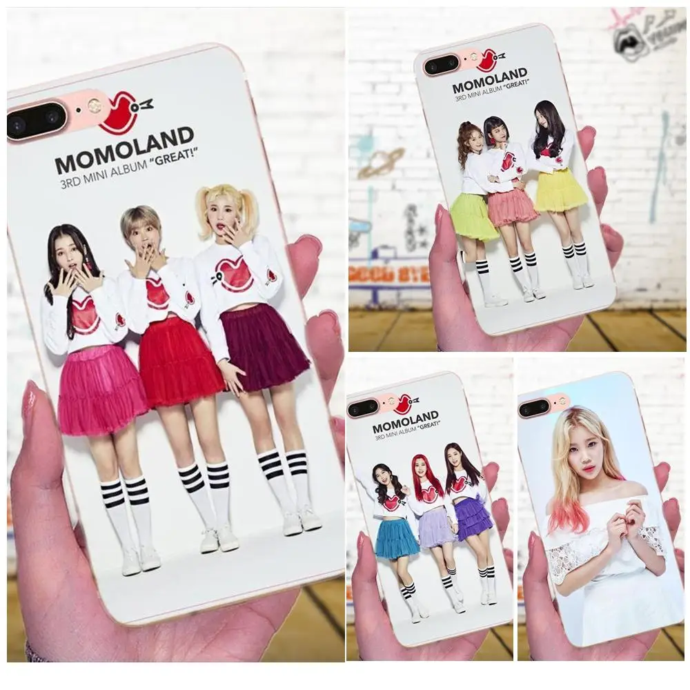 Специальный Роскошный чехол для телефона K-pop Momoland Apple iPhone 4 5 5C 4S SE 6 6S 7 8 Plus X XS Max XR |