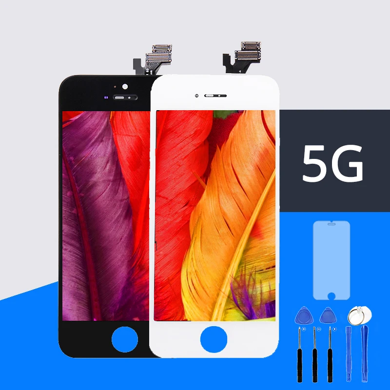 1 шт. класс AAA без битых пикселей для iPhone 5G ЖК-дисплей дигитайзер сборка Рамка