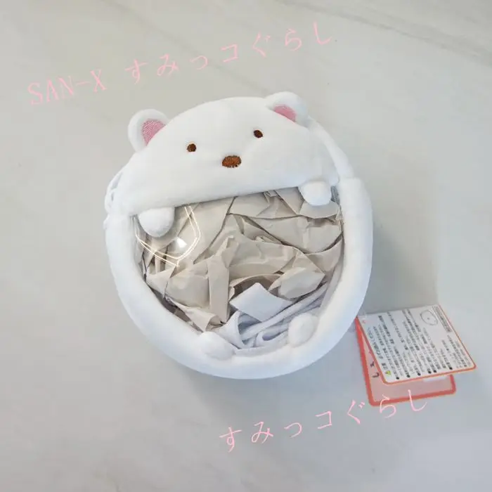 1 шт. Kawaii японский Sumikko Corner San-X Corner био плюшевый рюкзак ручной биологический плащ женская сумка с животным кошельком подарок для девочек