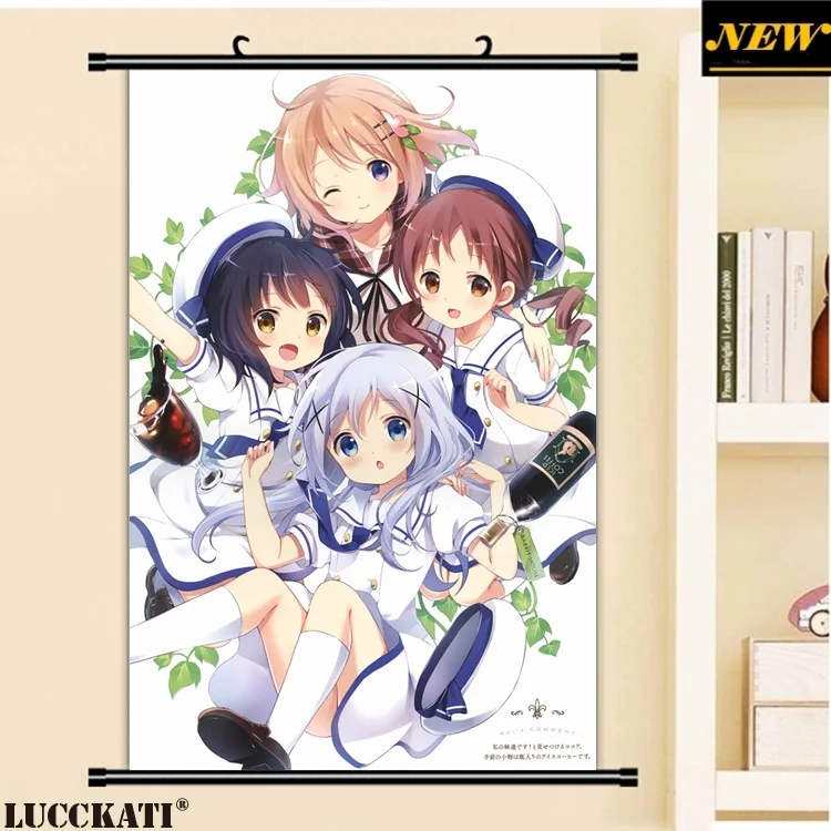 40x60 см является порядок кролик gochiusa cameltoe лоли Лолита мультфильм аниме ткань стены
