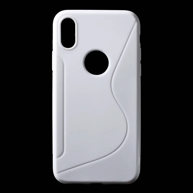 TobeThird For iPhone X Case S Line Shape Soft TPU Cover Mobile Phone Accessory for 5.8 inch |