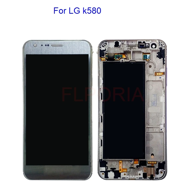 Для LG k580 ЖК-дисплей Дисплей с Сенсорный экран планшета Рамки сборки Запчасти для