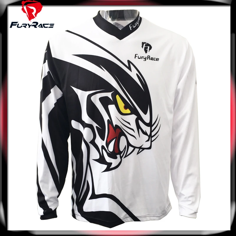 2016 Fury Race MTB Downhill Jerseys Men100% Polyester Motocross Motorcycle T-Shirt Bike Bicycle Jersey Cycling Roupa Clothing | Спорт и