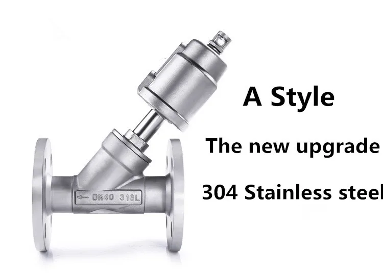 Пневматический привод клапан с наклонным шпинделем нормально закрытый DN15 DN65