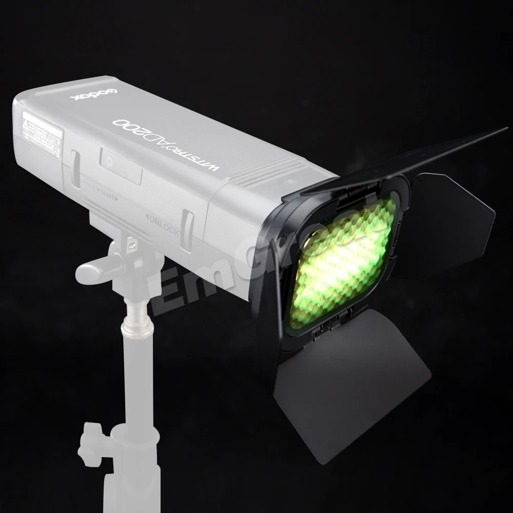 Godox BD 07 AD200 специальная дверь сарая со съемной сотовой сеткой с 4 цветными